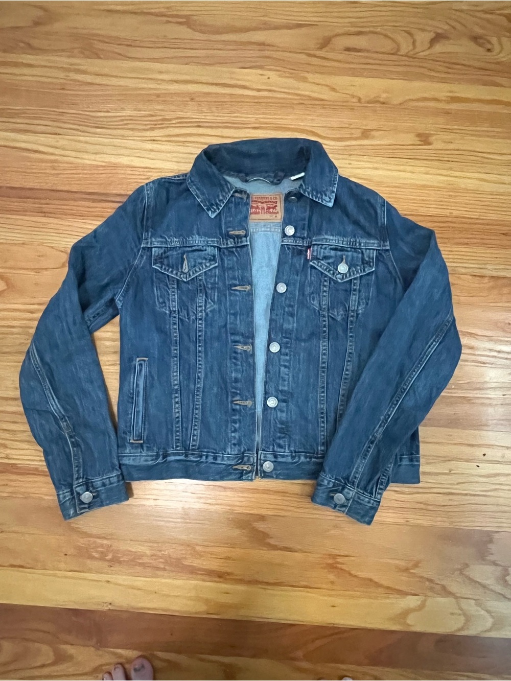 Levi's Kids Dark Blue Denim Trucker Jacket